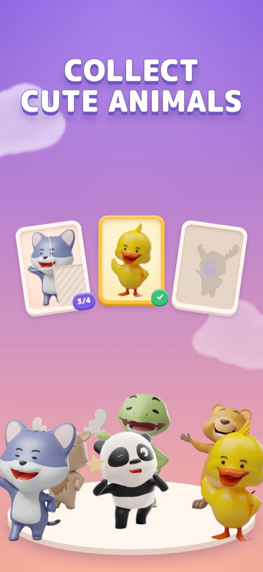 The album with cards of different animals